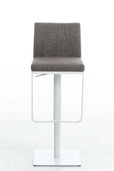 TPFLiving Barhocker Panda Gestell Weiß Stoff